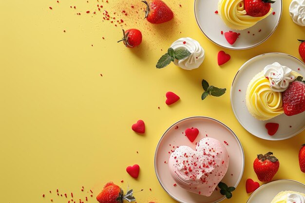 Dolci luminosi a forma di cuori dolci per San Valentino