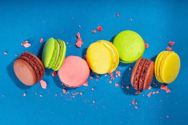 Dolci macaron colorati