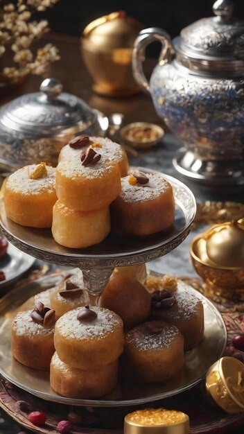 Dolci orientali e servizio di caffè