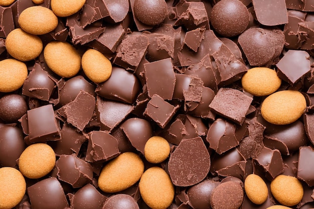 Dolci pezzi di cioccolato