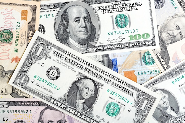 Dollari - denaro degli Stati Uniti d'America. Foto ad alta risoluzione.