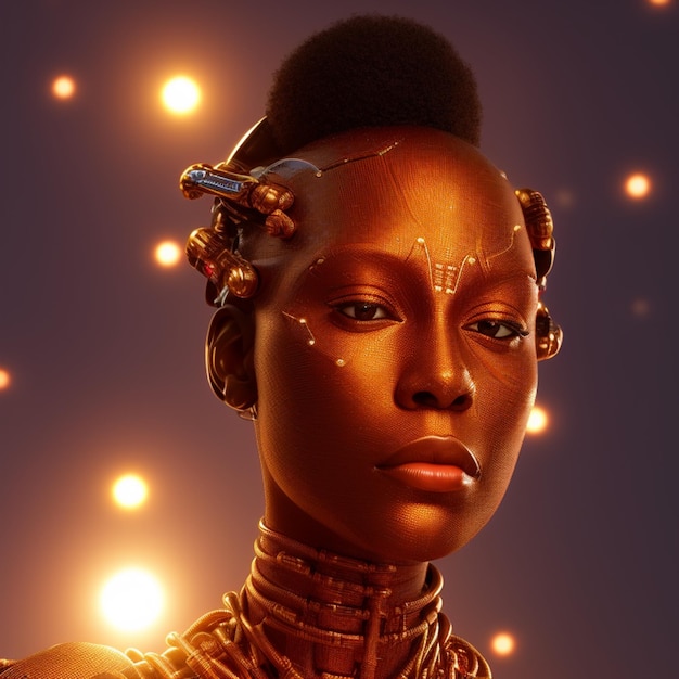 donna africana cyborg