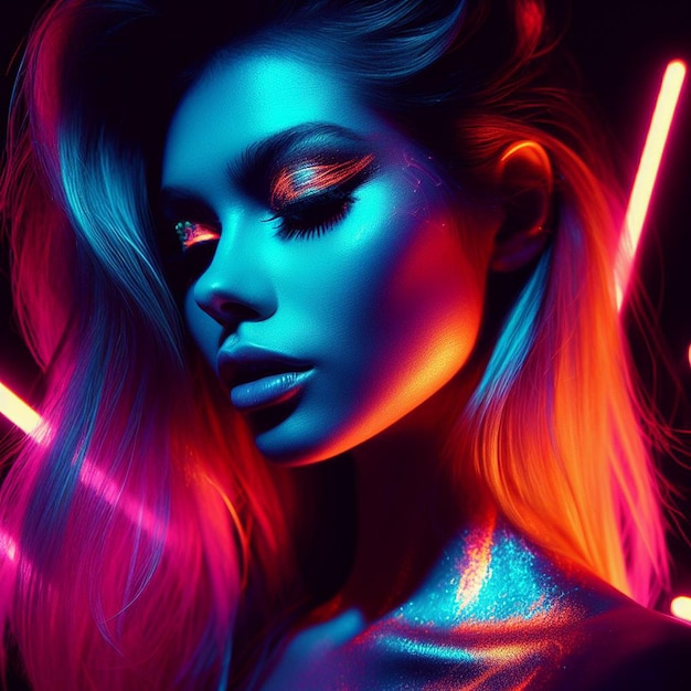 donna al neon