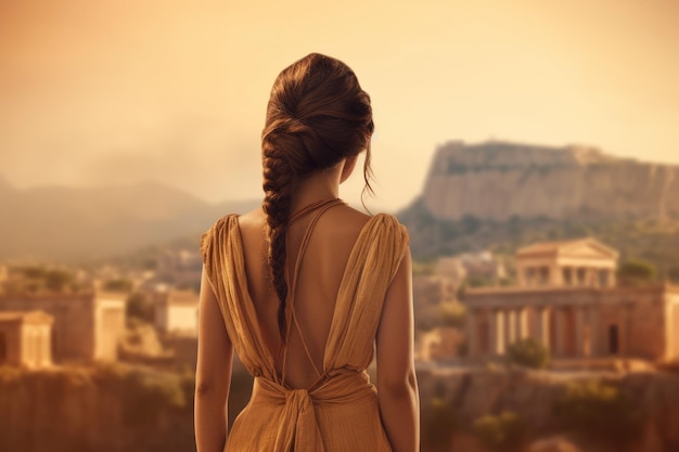 Donna carina antica città greca Genera Ai