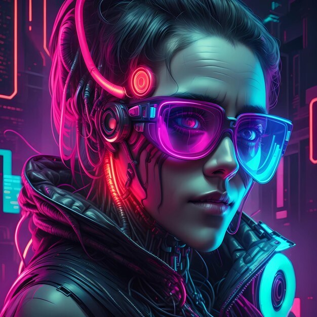 Donna cyberpunk