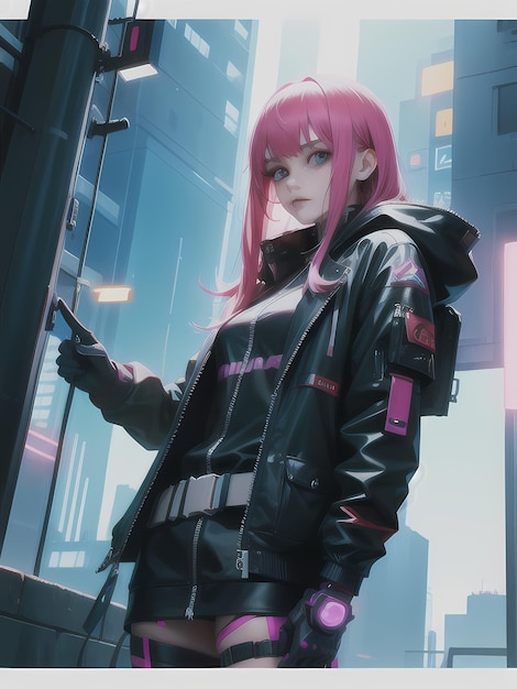 Donna cyberpunk