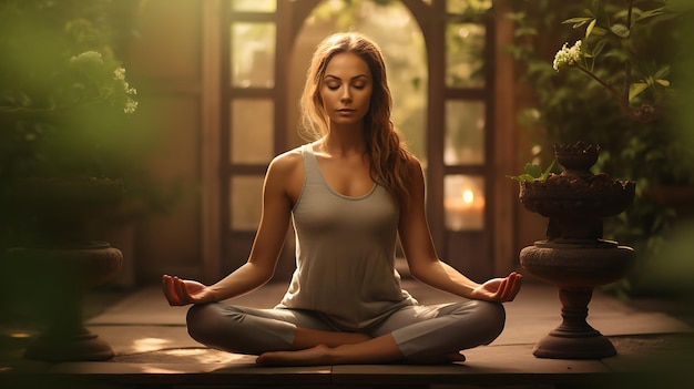 Donna di meditazione