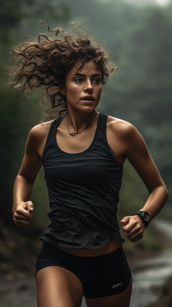 Donna trail running corridore femminile