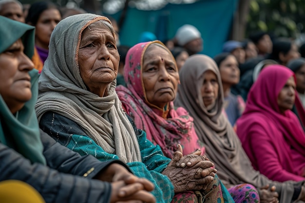 donna un attivista indiano ottogenario che era in prima linea delle proteste contro la cittadinanza