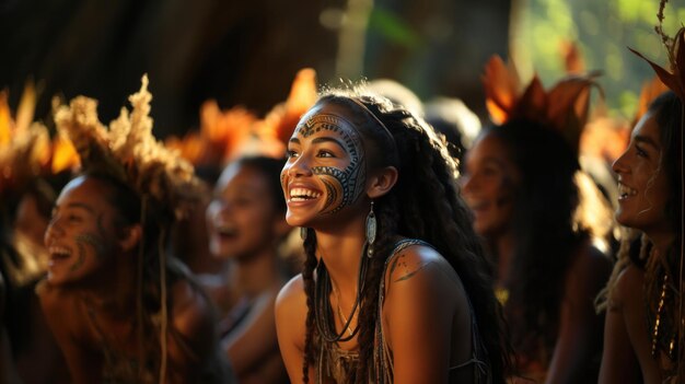 Donne al festival culturale di Bali
