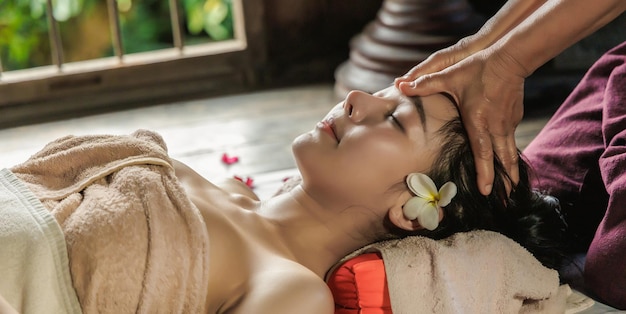 Donne asiatiche bellezza rilassamento corpo massaggiatore massaggio pelle mani stile di vita massaggio naturale cura ufficio sindrome spa terapia assistenza sanitaria relax nel resort ritiri benessere massaggio tailandese