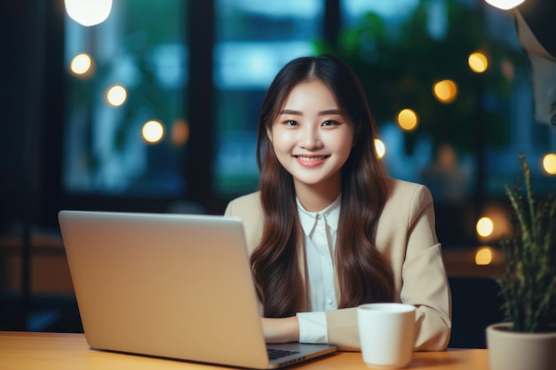 Donne asiatiche che studiano online per un futuro avanzamento professionale nell'IT