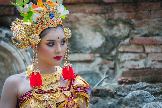 Donne asiatiche del ritratto di Bali