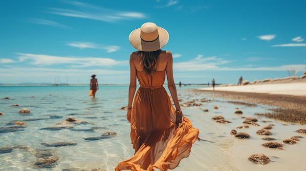 Donne su una spiaggia