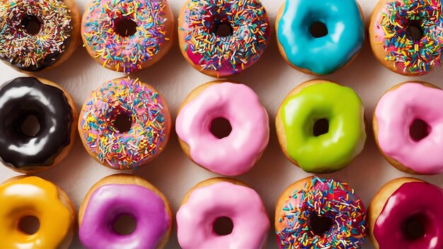 Donut colorate e gustose