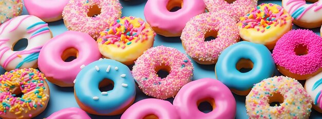 Donut colorati e deliziosi