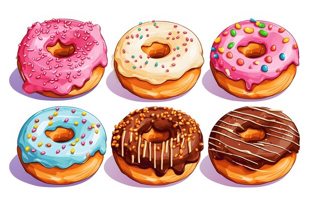 Donut Doodle con crema e cioccolato