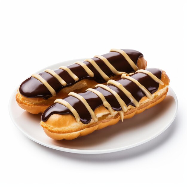 Donut francesi con ghiaccio al cioccolato e caramello