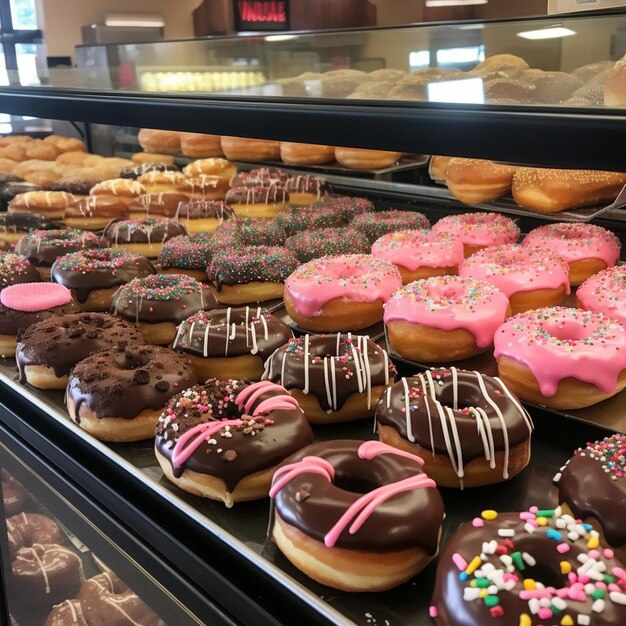 Donut Heaven deliziosi dolcetti in esposizione Donut Photo