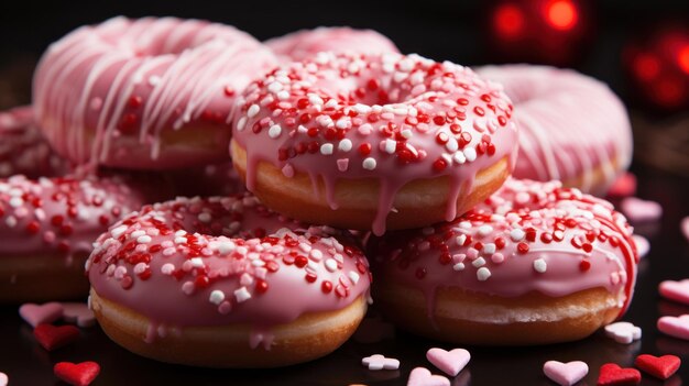 Donut organizzati per il giorno di San Valentino