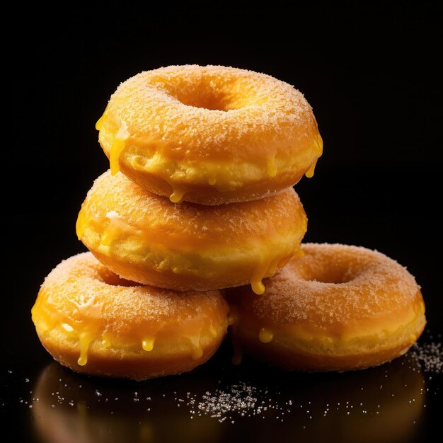 Donut Professional Studio Shot Fotografia alimentare IA generativa