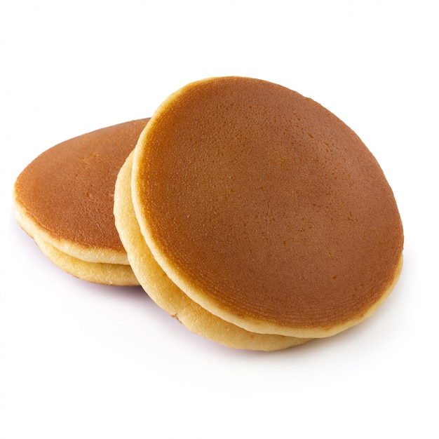 Dorayaki è un pancake giapponese isolato