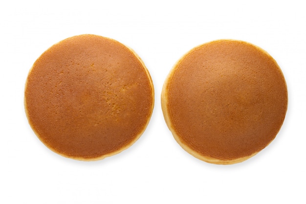 Dorayaki è un pancake giapponese isolato