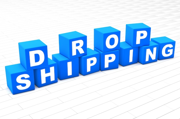 Drop Shipping parola illustrazione