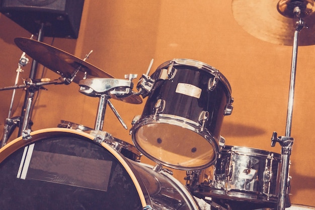 Drum set batteria in Studio