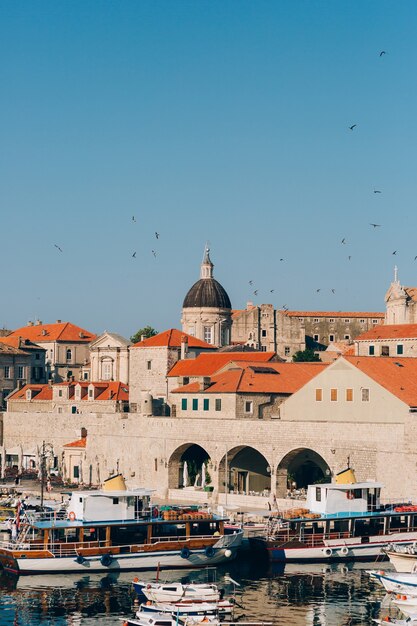 Dubrovnik città vecchia croazia all'interno della città viste delle strade