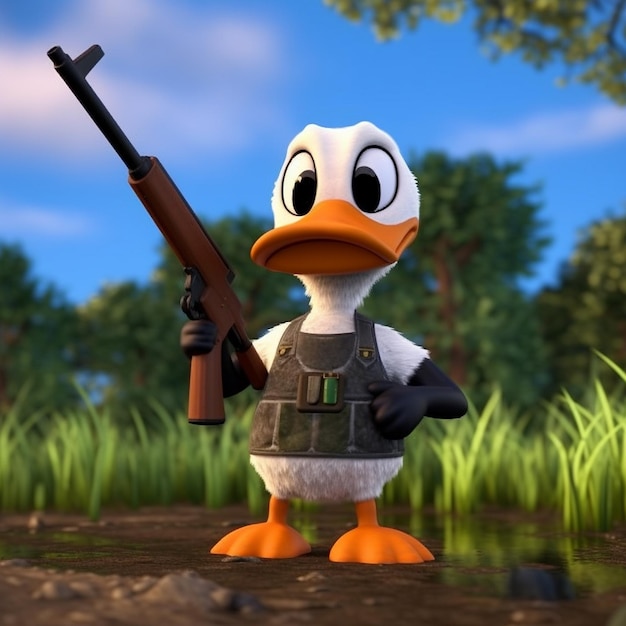 Duck Hunt è un gioco d'animazione animato di Nintendo Generative AI