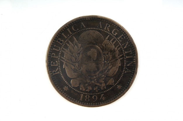 Due centavos 1894 moneta dell&#39;Argentina