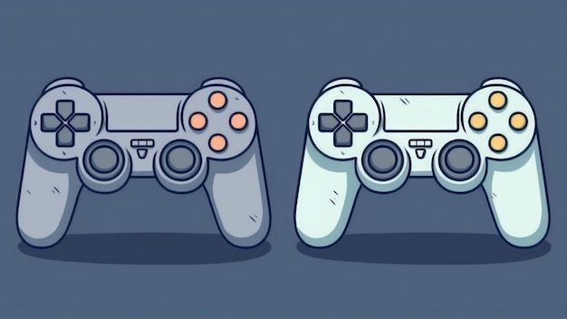 Due controller per videogiochi, uno dei quali è un controller.