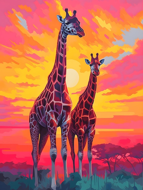 due giraffe
