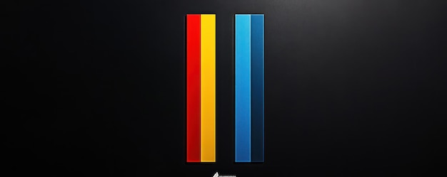 due linee colorate con una che dice quella in basso