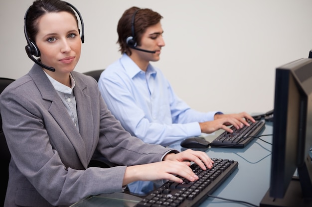 Due operatori di call center