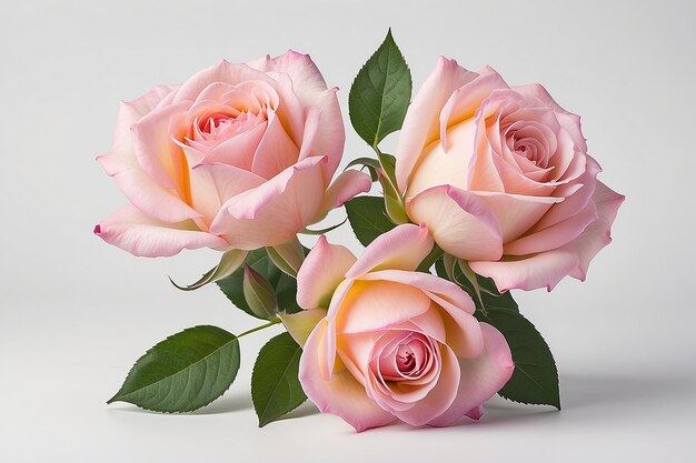 Due rose rosa su bianco