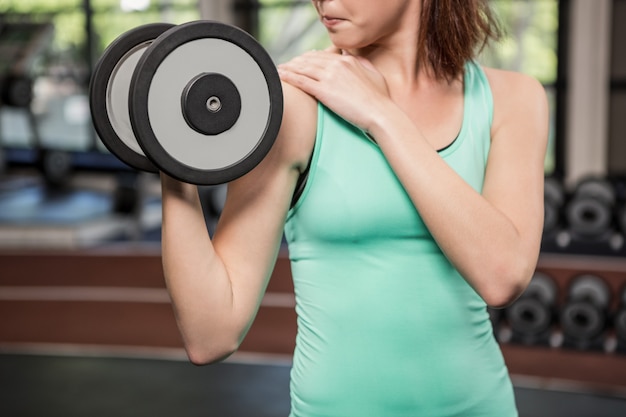 Dumbbell sollevamento donna