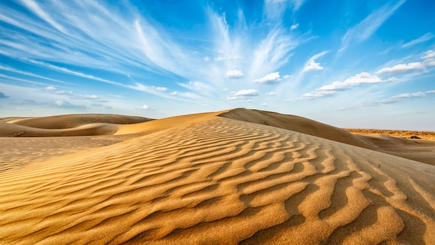 Dune del deserto del Thar, Rajasthan, India