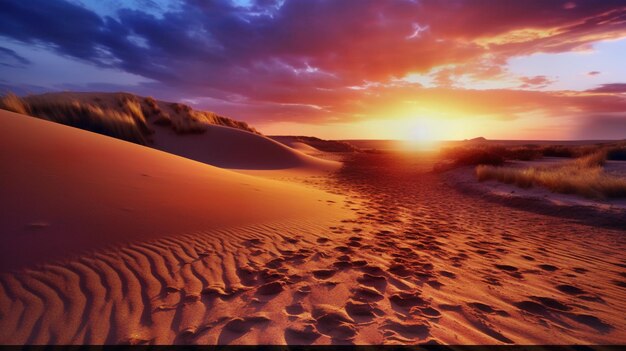 dune del deserto di notte