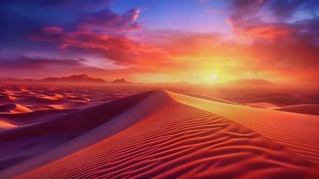 dune del deserto di notte