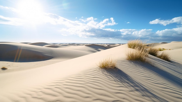 dune di sabbia che rotolano in lontananza