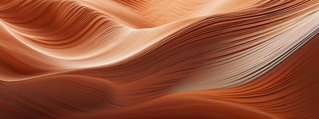 Dune di sabbia dorate con scogliere lontane una serena vista del deserto AI Generative