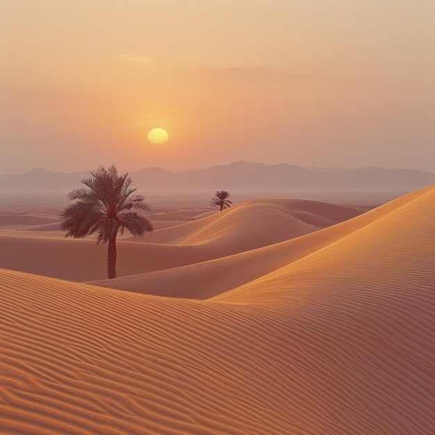 Dune di sabbia morbida all'alba