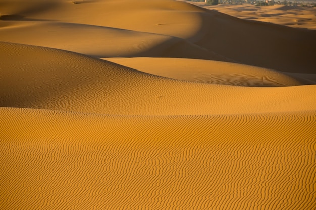 Dune di sabbia nel deserto del Sahara