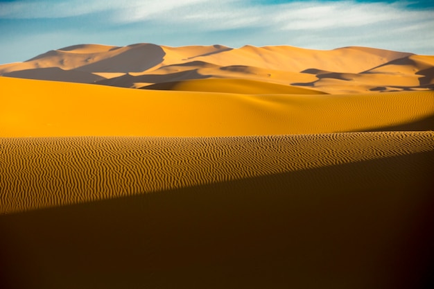 Dune di sabbia nel deserto del Sahara