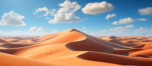 Dune di sabbia nel deserto del Sahara