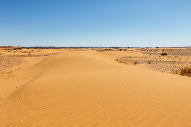 Dune di sabbia nel deserto del Sahara