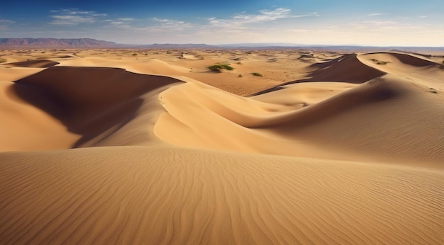 dune di sabbia nel deserto deserto con sabbia del deserto scena del deserto con sabzia del deserto