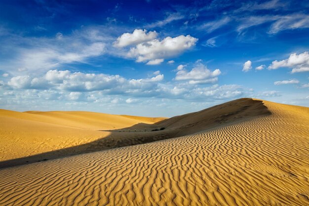 Dune di sabbia nel deserto